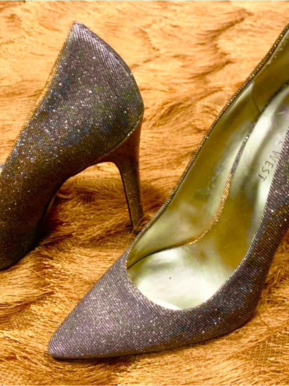 HEELS Metallic sparkle Gold/Silver  dazzling